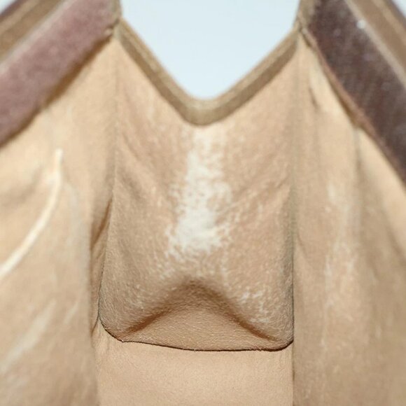 GUCCI GG Supreme Web Sherry Line Clutch Bag PVC Beige Red 89 01 033 Auth 68825 - Picture 11 of 14